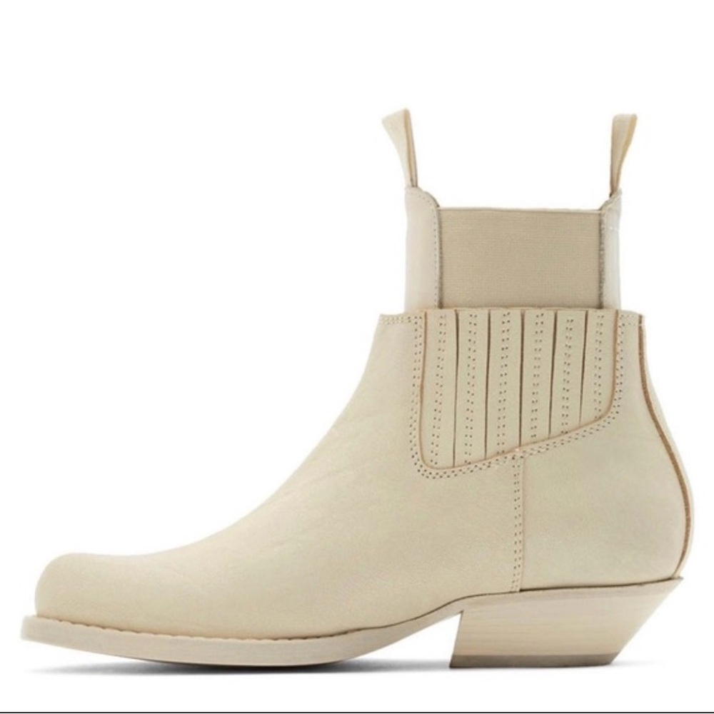MAISON MARGIELA
MM6 LEATHER WESTERN ANKLE-BOOTS